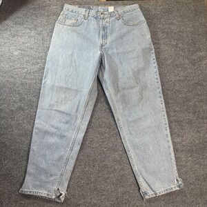 Levis 560 Jeans Mens 34x30 Blue Light Wash Relaxed Tapered Distressed Pants
